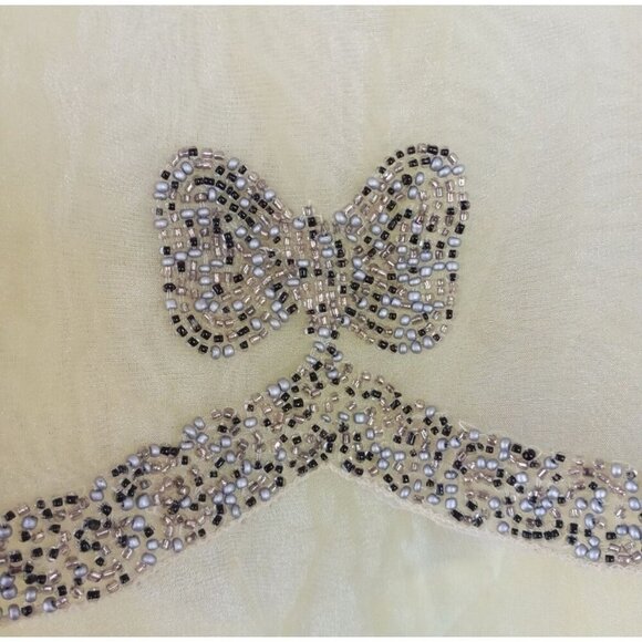 ASOS Lime Green Tulle Beaded Backless Mini Dress – Size 14 – Party Ready - Picture 5 of 6